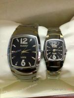 Replica Rado Jubile Tungsten Lover Watches 2-Tone Black Dial